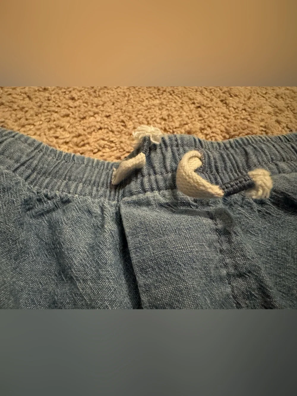 Adorable Baby Gap Boys 4T chambray Denim Pull-On Shorts 100% cotton Toddler boy
